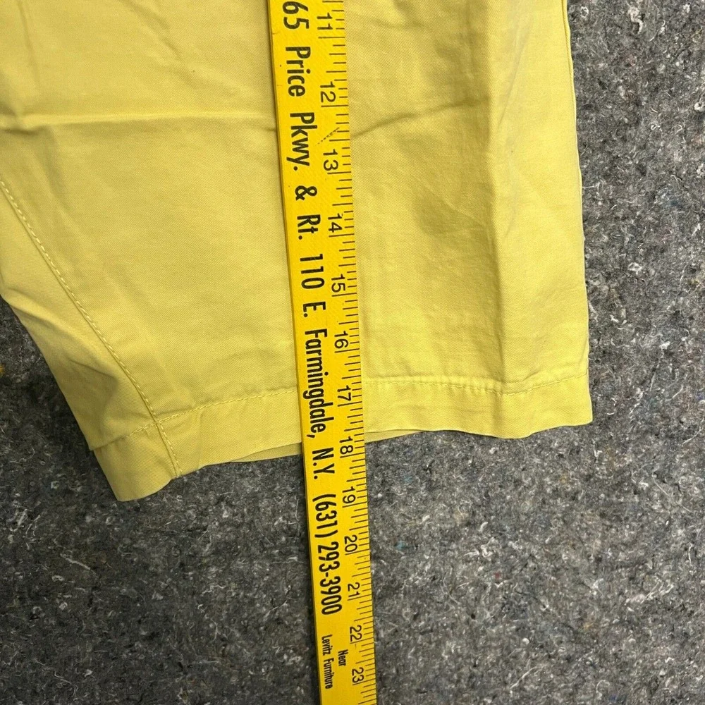 HM LOGG Mens Yellow Chino Shorts Size 30 Regular Fit Cotton‎ Summer Casual